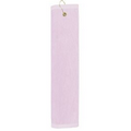 Mid Weight Velour Golf Towel - Trifolded (Color Embroidered)